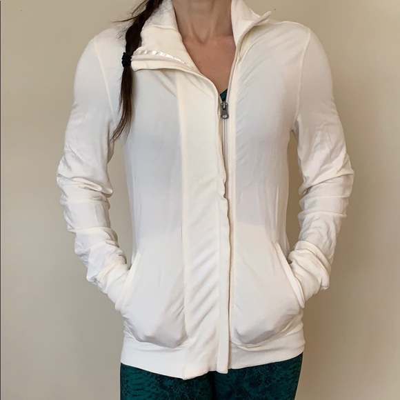 Lululemon Zip Up Cream Jacket - Picture 4 of 8